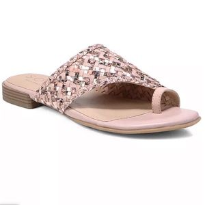 Soul Naturalizer Pink Ripley Woven Toe Loop Slide On Women’s Sandal Size 7